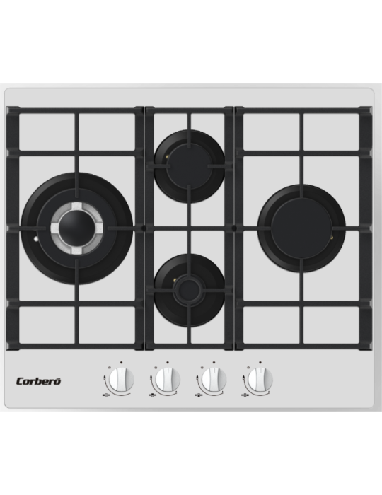 CORBERO CRISTALGAS BLANCA 4 FUEGOS HIERRO FUNDIDO BUTANO