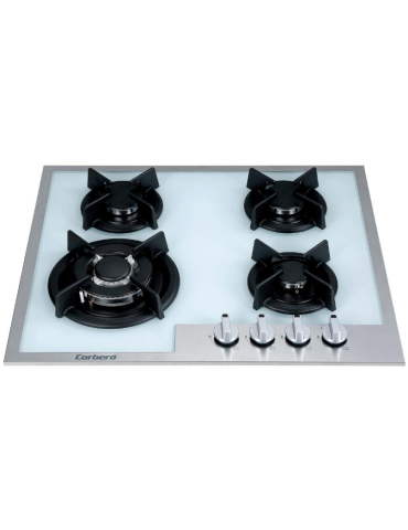 CORBERO CRISTALGAS BLANCA 4 FUEGOS BUTANO HIERRO FUNDIDO