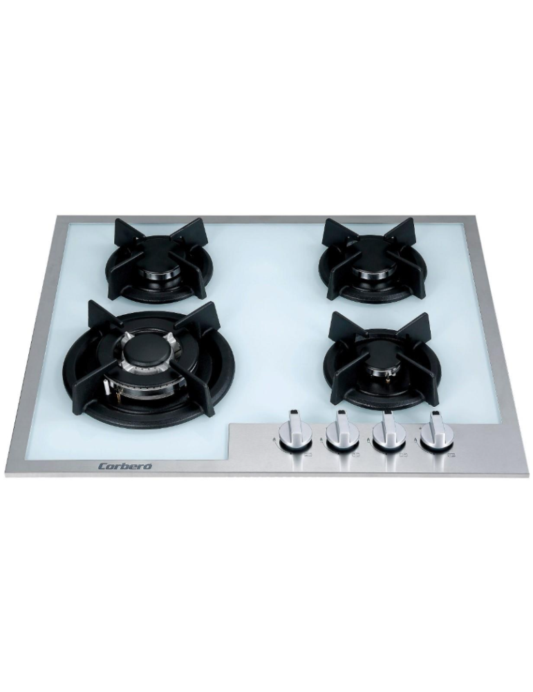 CORBERO CRISTALGAS BLANCA 4 FUEGOS BUTANO HIERRO FUNDIDO