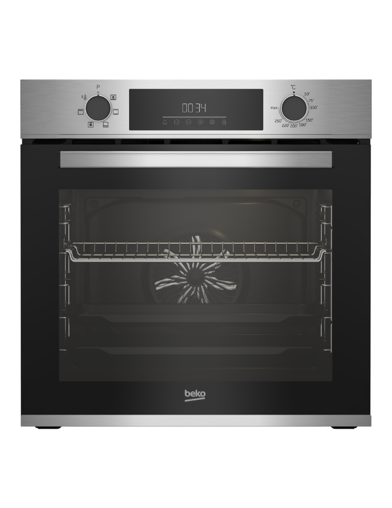 BEKO HORNO INOX MULTIFUNCION HIDROLITICO 72L VAPOR 6 FUNCIONES DIGITAL  A