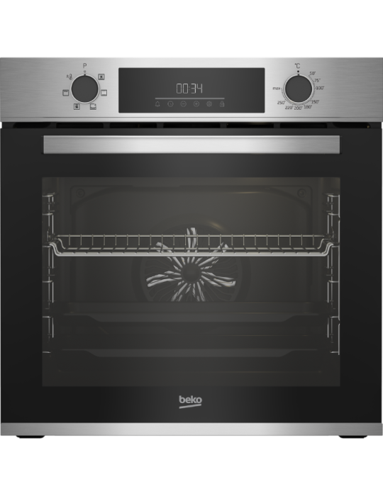 BEKO HORNO INOX MULTIFUNCION HIDROLITICO 72L VAPOR 6 FUNCIONES DIGITAL  A