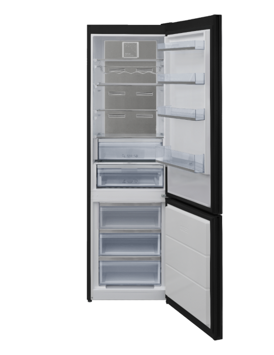 VANGUARD COMBI NO FROST 185X60x66 CMS CRITAL NEGRO CLASE E