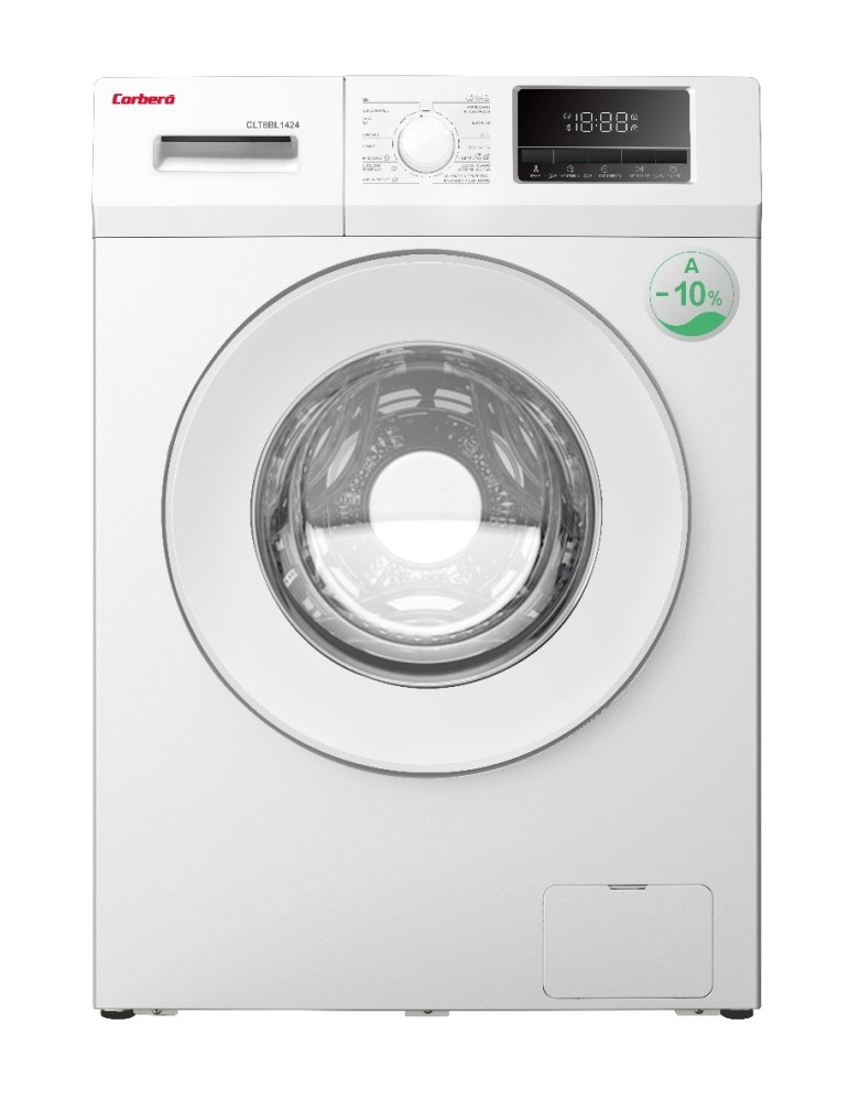 CORBERO LAVADORA 8KG 1400RPM CLASE A INVERTER