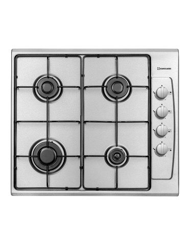 VANGUARD PLACA GAS 4 FUEGOS INOX CLICLETS GAS NATURAL INT 55.7X48.5 CMS EXT 58.4X51.3 CMS