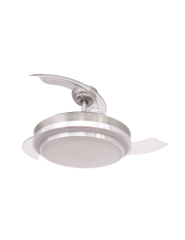 FM VENTILADOR DE TECHO INOX 3 ASPAS MANDO A DISTANCIA , TEMPORIZADOR , 6 VELOCIDADES ( 49cm cerrado abierto 107cm) MOTOR DC 2