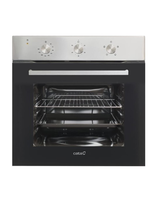 CATA CONJUNTO DE HORNO Y VITROCERAMICA SE 6304 3 ZONAS COCCIÓN CRISTAL NEGRO