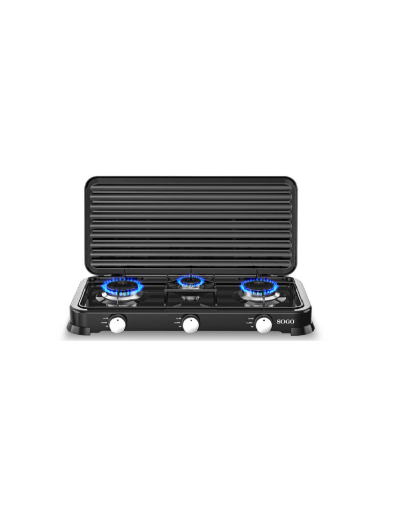 SOGO HORNILLO GAS DE 3FG NEGRO USO EXCLUSIVO EXTERIOR